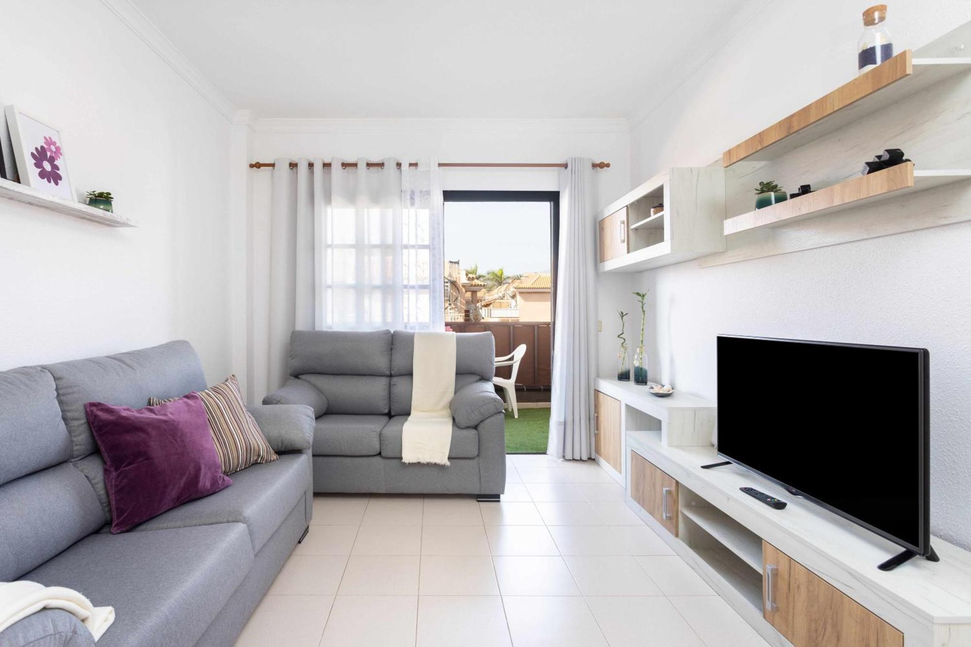 Agradable Piso Con Piscina & Playa Terraza Y Wifi Appartement Costa Del Silencio Buitenkant foto
