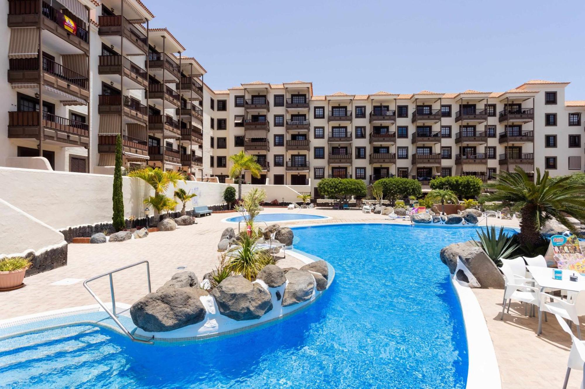 Agradable Piso Con Piscina & Playa Terraza Y Wifi Appartement Costa Del Silencio Buitenkant foto