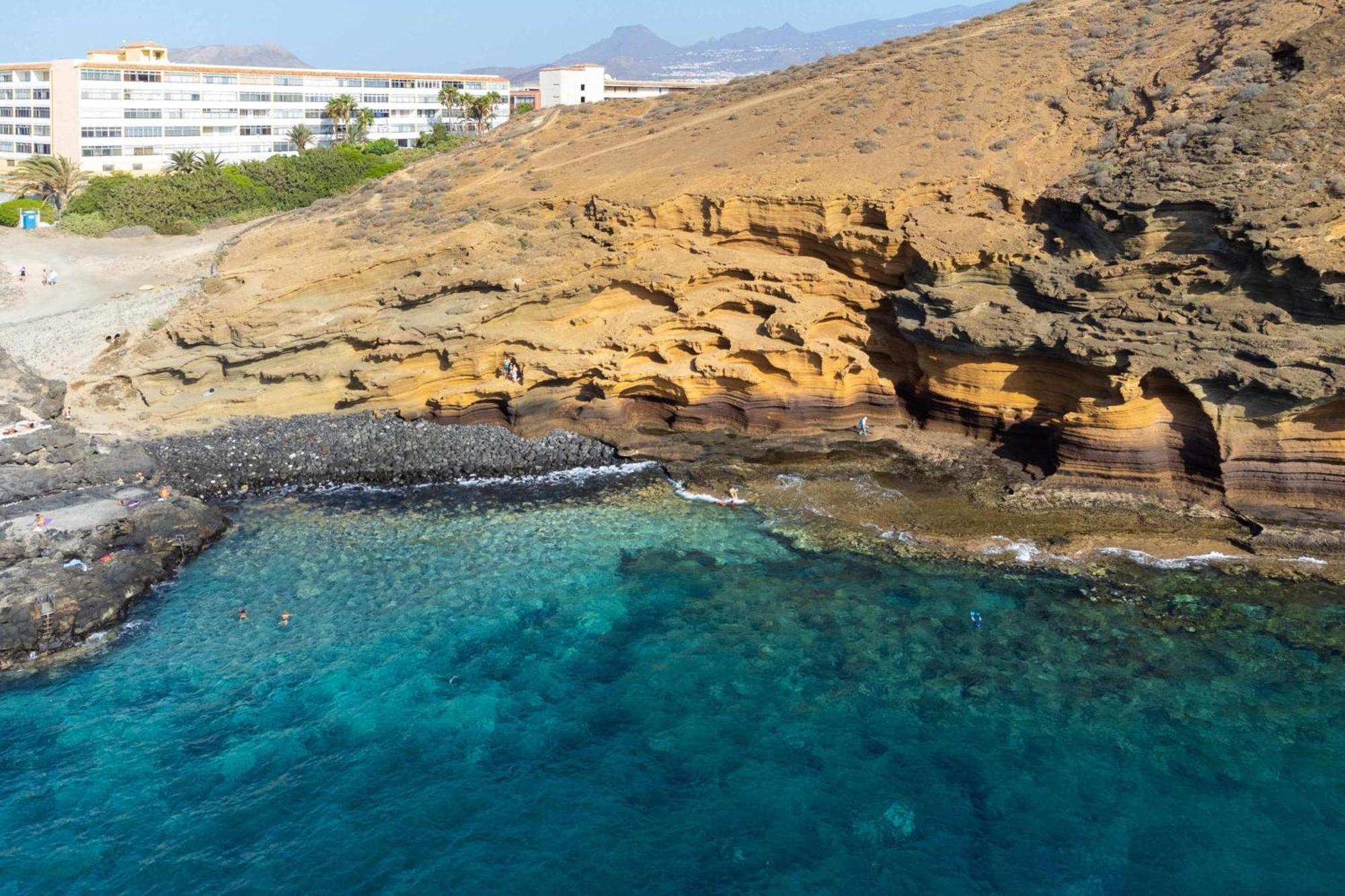 Agradable Piso Con Piscina & Playa Terraza Y Wifi Appartement Costa Del Silencio Buitenkant foto